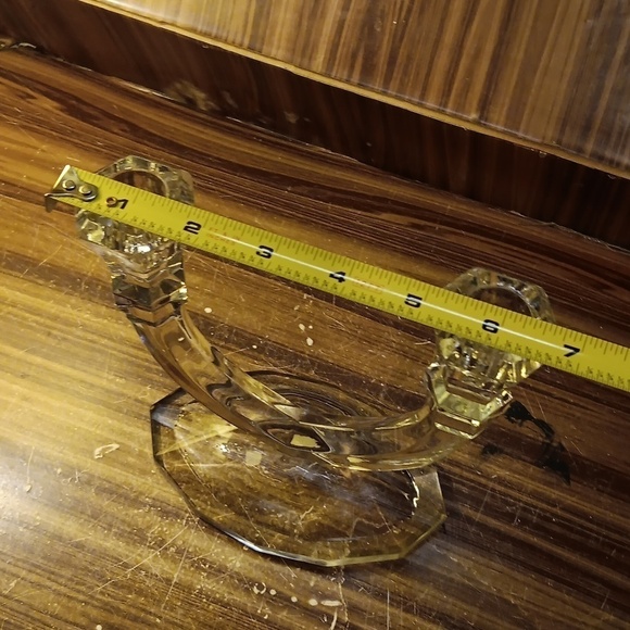 Vintage Tuscany Gemini Crystal double candleholder formal - Picture 6 of 6